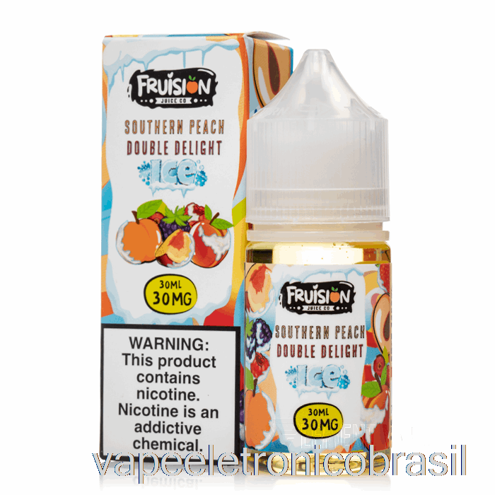 Vape Eletronico Iced Southern Pêssego Double Delight - Sais De Fruta - 30ml 50mg